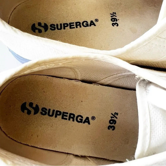 Superga Pastel Colorblock Platform Sneakers Canvas Women’s Size 39.5‎ EU 8.5 Uni - Picture 8 of 12